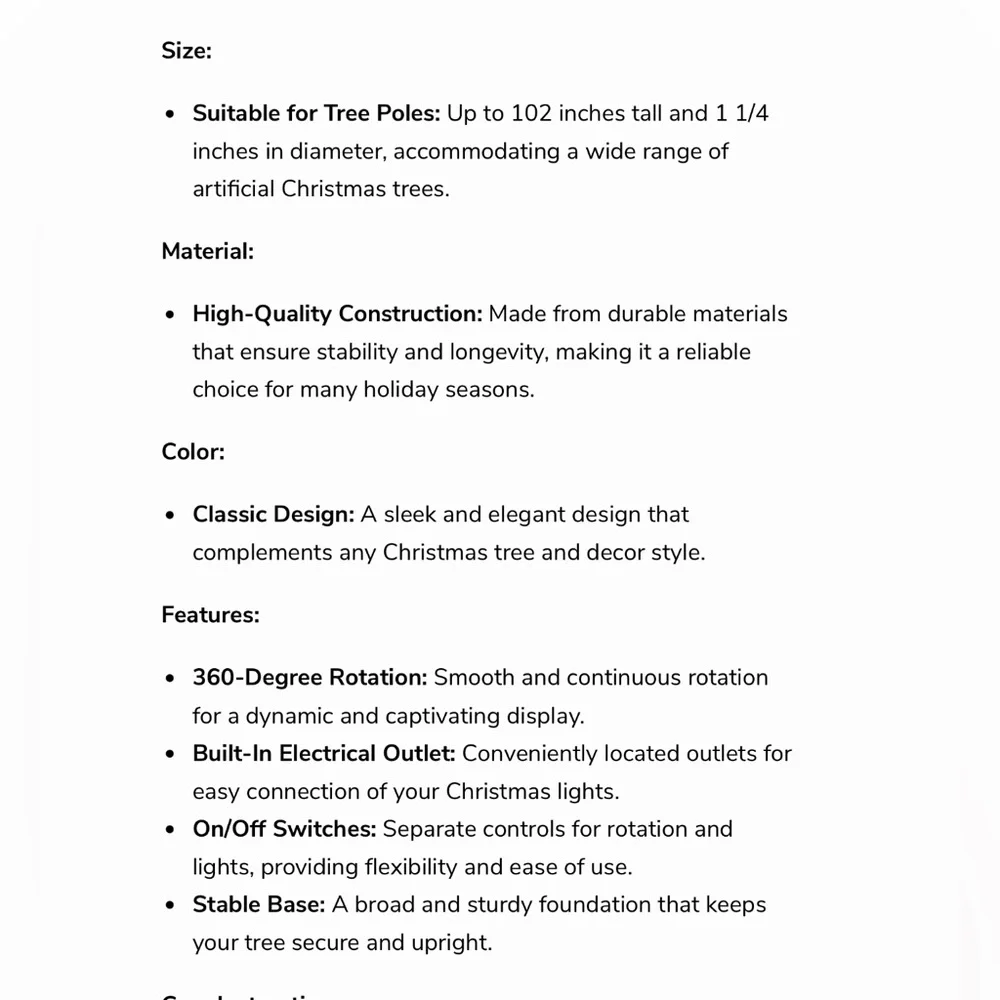 EZ Rotating Christmas Tree Stand - Picture 5 of 8